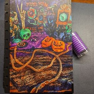 Daily Grind Halloween Planner Cover With Discs